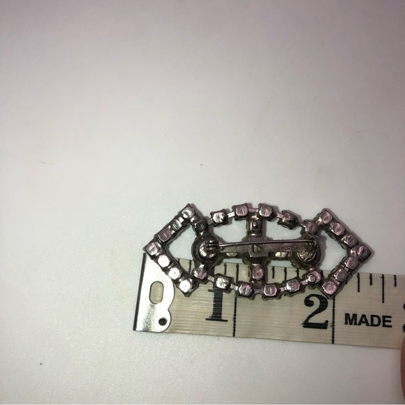 Vtg Coro Aurora AB Crystal Brooch 2.3” - Picture 5 of 5